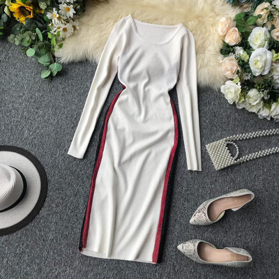 Rochie casual de dama cu margini si nasturi in diferite culori