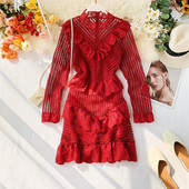 Elegáns női ruha hosszú ujjal több színben