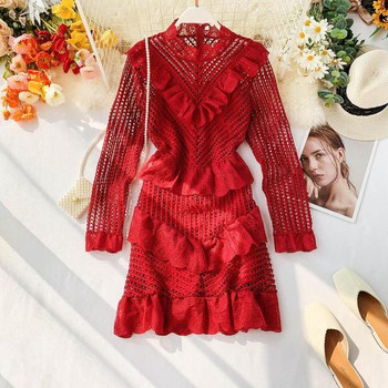 Elegáns női ruha hosszú ujjal több színben