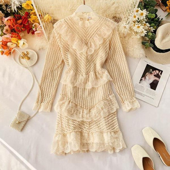 Elegáns női ruha hosszú ujjal több színben