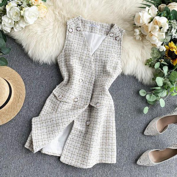 Stílusos női ruha V-nyakkal és gombokkal, két színben