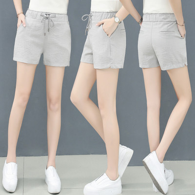 Модерни дамски къси панталони с еластична талия в няколко цвята