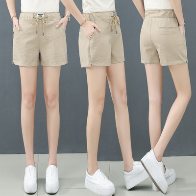 Modern női rövidnadrág rugalmas derékkal, többféle színben