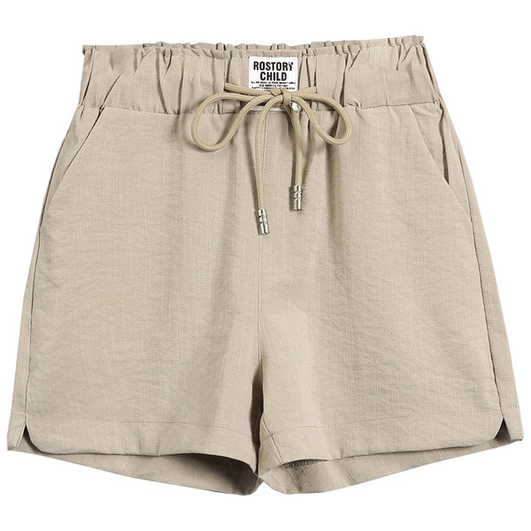 Modern női rövidnadrág rugalmas derékkal, többféle színben