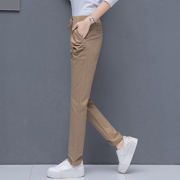 Női nadrág gumírozott derékkal, három színben