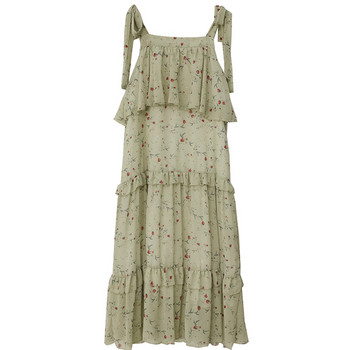 Rochie de dama moderna in doua culori cu model floral