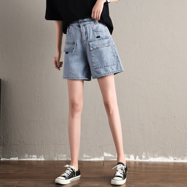 Blugi casual de damă cu talie înaltă