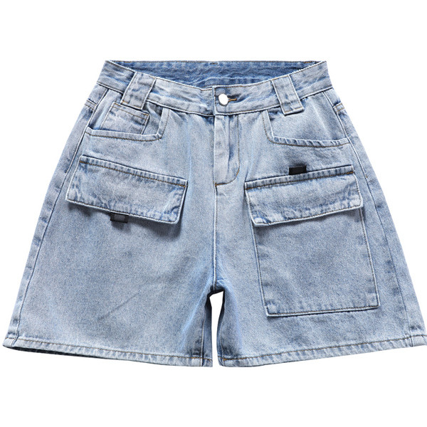 Blugi casual de damă cu talie înaltă