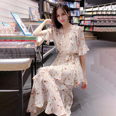 Modern női hosszú ruha két színben