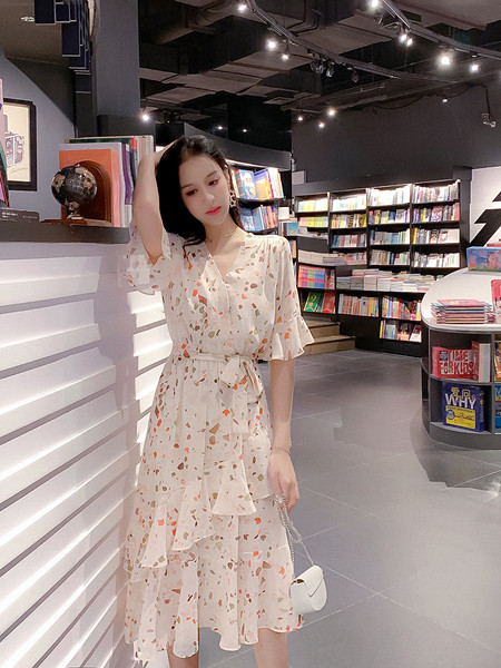 Modern női hosszú ruha két színben