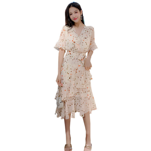 Modern női hosszú ruha két színben