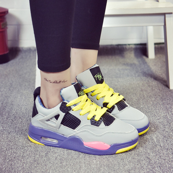 Tenisi casual dama cu talpa inalta in patru culori