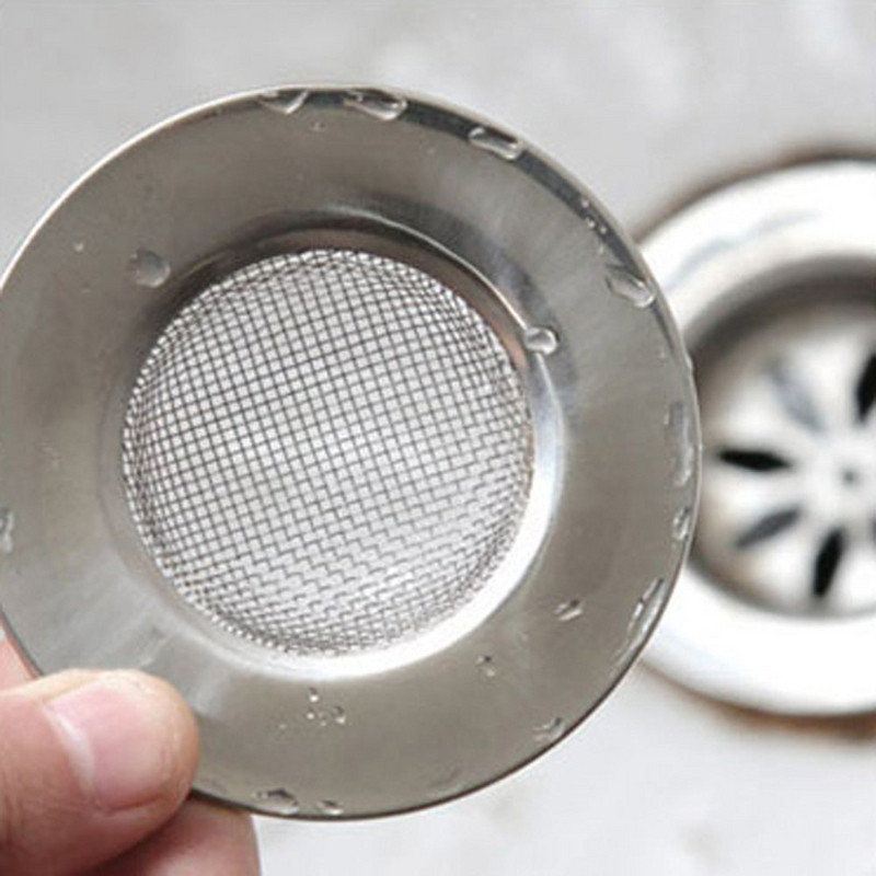 Цедка за мивка от неръждаема стомана подходяща за баня и кухня с вътрешен диаметър 4.5 см