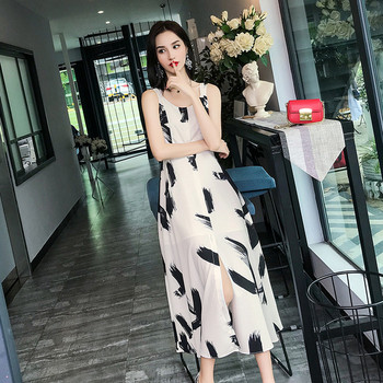 Rochie lunga de dama moderna - model croiat