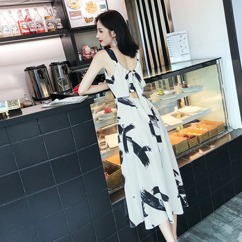 Rochie lunga de dama moderna - model croiat