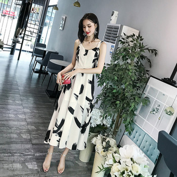 Rochie lunga de dama moderna - model croiat