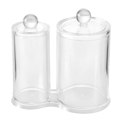 Szervező fülpárnák és sminkpárnák számára, két 14 cm magas rekesszel