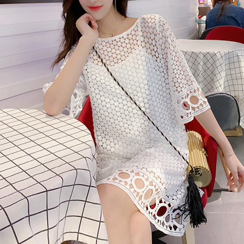 Aktuális női ruha két színben, 3/4-es ujjal