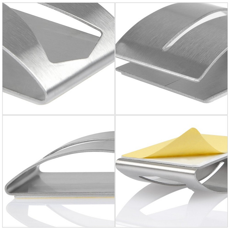 Öntapadós törülközőtartó rozsdamentes acélból, fürdőszobába és konyhába is alkalmas