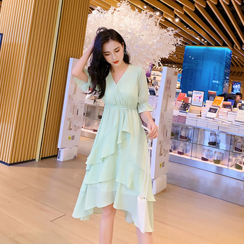 Rochie casual dama in doua culori - model croiat