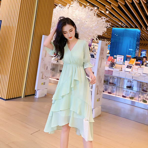 Rochie casual dama in doua culori - model croiat