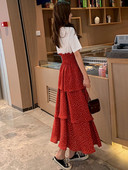 Alkalmi női ruha szabású modell két színben, rövid ujjal