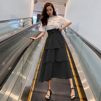 Alkalmi női ruha szabású modell két színben, rövid ujjal