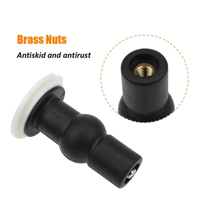 Szilikon csavarok WC-ülőkékhez fekete színben