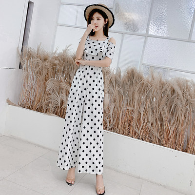 Modern női overál két színben - fekete és fehér