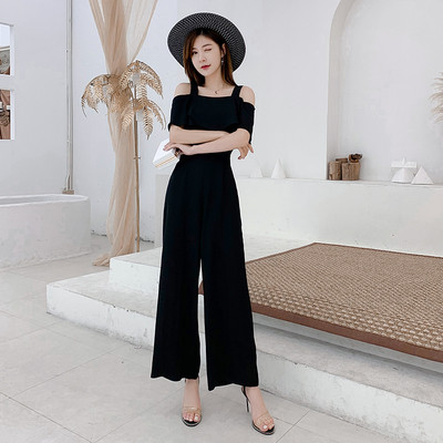 Modern női overál két színben - fekete és fehér