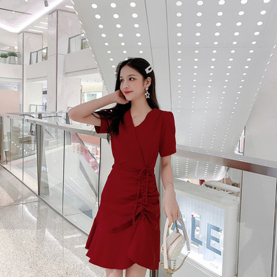 Rochie casual de dama in trei culori cu maneca scurta