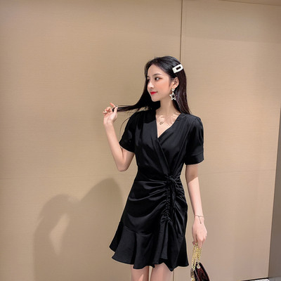 Rochie casual de dama in trei culori cu maneca scurta