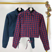 Camasa scurta in carouri model nou - doua culori