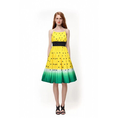 Alkalmi női ruha vékony pántokkal, két színben