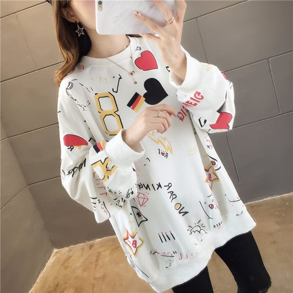 Aktuális női blúz színes rátéttel - hosszú modell