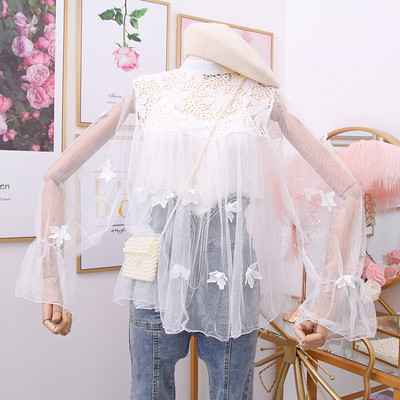 Camasa de dama eleganta model nou cu tul - mai multe culori