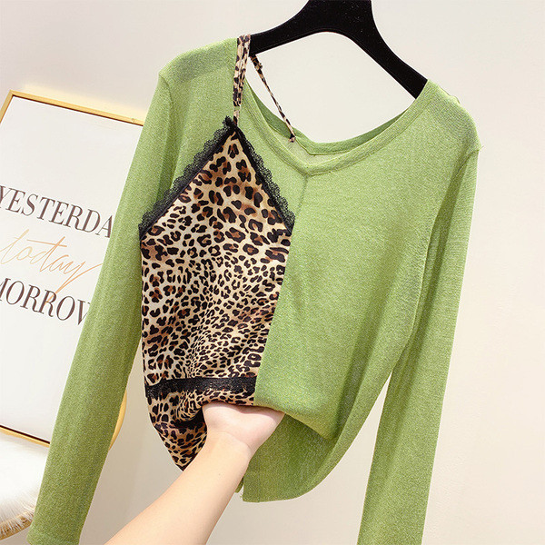 Modern női pulóver V-nyakkal