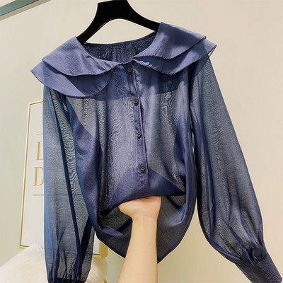 Stílusos női ing gombokkal több színben