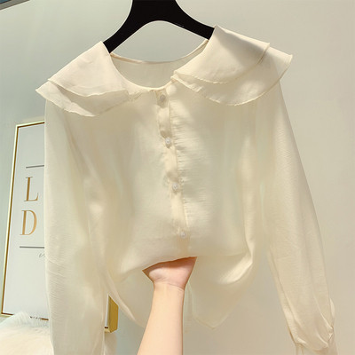 Stílusos női ing gombokkal több színben