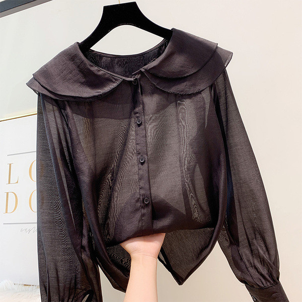 Stílusos női ing gombokkal több színben