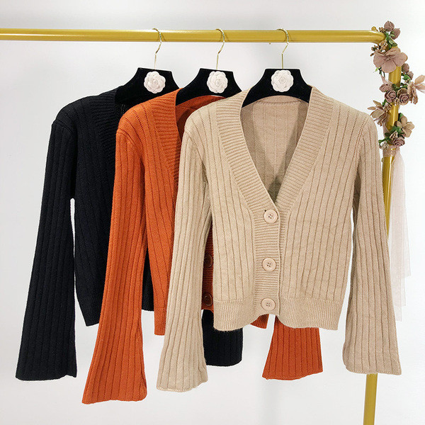 Rövid, széles ujjú női kardigán