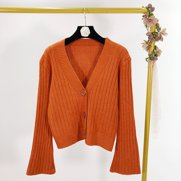 Rövid, széles ujjú női kardigán