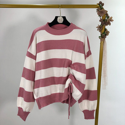 Csíkos széles pulóver - négy szín