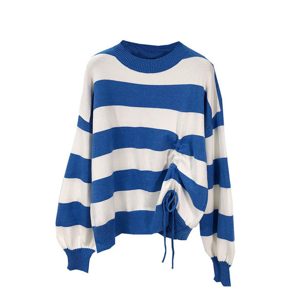 Csíkos széles pulóver - négy szín