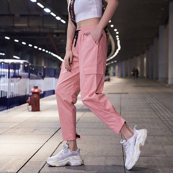 Pantaloni casual dama cu buzunare in mai multe culori