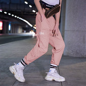 Pantaloni de dama sport si casual cu talie elastica inalta