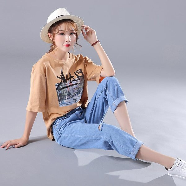 Blugi moderni de dama cu talie inalta in albastru