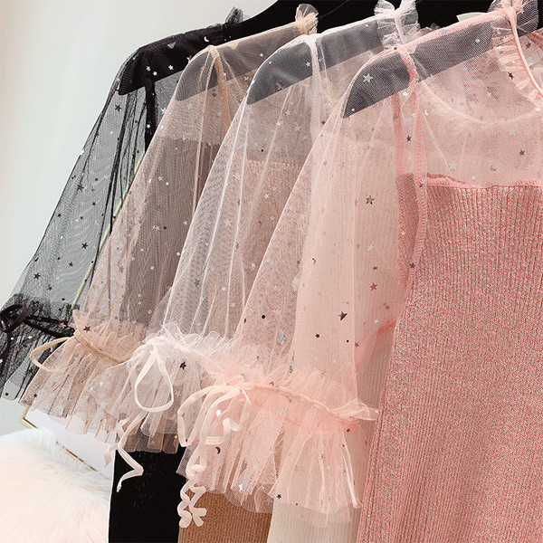 3/4 ujjú női pulóver több színben