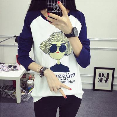 Női alkalmi blúz O-nyakkal és rátéttel