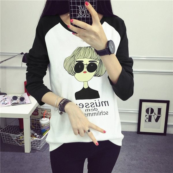 Női alkalmi blúz O-nyakkal és rátéttel